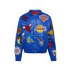 NBA COLLAGE VEGAN LEATHER JACKET Royal Blue
"COLLAGE BLUE" - Image 2