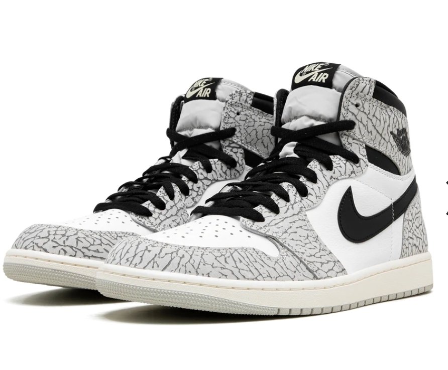 Air Jordan 1 White Cement
